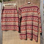 Adrienne Vittadini Vintage Vittadini Sport 100% Merino Wool Sweater Dress Skirt Set L Photo 5