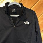 The North Face Ladies Tech Glacier Fleece 1/2 Zip Jacket Coat Top Black Photo 2