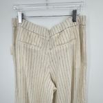 A New Day pants 16 linen blend wide leg pinstripe nautical beach NEW Photo 4