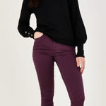 EXPRESS Dark plum purple Low rise jeggings Photo 0