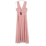 BCBGMAXAZRIA  Astella Gown Full Length Maxi Dress Light Shell Pink Size 10 NWT Photo 3