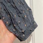 Anthropologie Dolan Lauren Embroidered Edwardian Blouse Blue Gray Boho xs Photo 3