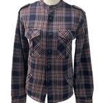 Alaska 1959 Wilderness Gear Blue Tartan Plaid Shirt Jacket Quilted Lining Sz 8 Photo 2