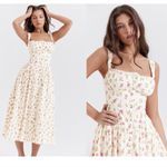 House Of CB  'Tatiana' Rose Print Midi Sundress floral‎ NWOT size Large Photo 6