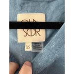 Chaser Anthropologie  Vintage Wash Linen Cap Sleeve Top - Blue XS Photo 3