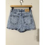 ASOS Urban Revivo Asymmetric Denim Wrap Shorts Light Blue EUC Size S Photo 7