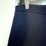 Bill Blass  Classic Dark Navy Silk Knit Blend Pencil Stretchy Skirt Size Medium M Photo 1