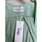 Miss June Paris Green Angie Tu Long Dress NWT Sz. O/S Size M Photo 2