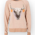 Wildfox HTF: OG Couture ☺︎︎ Cherie Southwest Skull Destroyed Sweater ☺︎︎ Pink M Photo 0