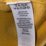 Cynthia Rowley M Sweater Mustard Yellow 3/4 Sleeve Photo 4