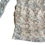 Selfie Leslie First Class Long Sleeve Ruched Mesh Dress Floral Mini Medium NWT Photo 5