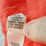 Athleta  MARIANA TUNIC CORAL SUNSET SEQUIN NECKLINE LIGHTWEIGHT XS Photo 10