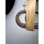 MCM Vintage  Raffia Weaved Hoop Dangle Earrings Photo 5