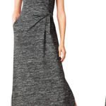 Talbots Oprah Magazine Marled Knit Drape Jersey Maxi Dress 0P Petites Cottage Photo 0