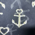 NWT Zuécar Navy Anchor Heart Print Sheer Kimono Cover Up Kaftan Top F/S Black Size undefined Photo 3