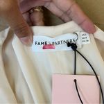 Fame and Partners  Cream Ruffle Wrap Dress Photo 7