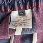 Joseph 100% Silk Pyjama Pants Wide Leg College Stripe Trousers Size 40 Photo 6