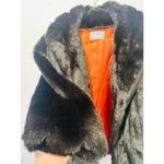 Jordache Black Faux Fur Vintage 1980s Made in USA Faux Fur Jacket sz Medium Photo 9