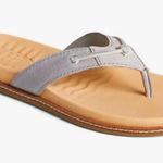 Sperry Waveside Plushwave Gray & Tan Thong Flip Flop Sandals Sz 8.5M Womens NWT Photo 8
