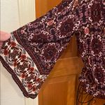 About A Girl 💐💐💐BOGOHO 💐💐💐Floral Wrap Top - Purple and Red-Medium Photo 3