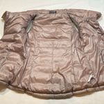 Athleta Taupe Goose Down Puffer Vest • XXS • Warm Quilted Zip Front High Collar Photo 6