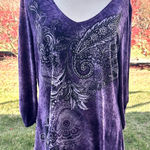 Dress Barn Purple & Black Tunic Photo 0