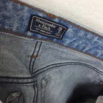 Abercrombie & Fitch Distressed High Rise Fray Hem Straight Leg Mom Jeans Size 2 Photo 4
