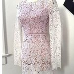B Sharp NWOT Lavender Ombre Lace Romper Mini Dress w/ Shorts Womens S Party/Cocktail Photo 0