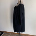 Norma Kamali Kamali Kulture Shirred Neckline Solid Black Dress Photo 9