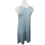 Aritzia  Wilfred Blue Sleeveless Pull On Jersey Swing Midi Shift Tank Dress Sz S Photo 5