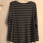 Charter Club NEW  Swan Striped Long Sleeve Top size L Photo 3