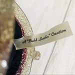 Vintage Red Velvet Bud Leather Creations Coin Purse with Lucite Hardware Photo 3