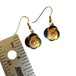 Cloisonné Enamel Swirl Dangle Earrings Photo 5