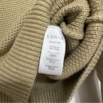 Lunya Cotton Silk Knit Henley Pullover Sweater Soft Green Photo 5