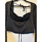 Princess Polly Markwell Long Sleeve Corset Lace Top Black Size 6 Photo 5