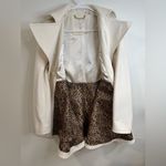 Laundry by Shelli Segal Ivory Wool Fit & Flare Double-Breasted Coat XS Photo 6