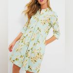 Tuckernuck Aqua Watercolor Royal Shirt Dress size xs nwt easter wedding size xs Photo 6