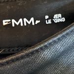 DL1961 Emma Power Coated Legging Rio Raw Hem Size 24 Party Dark Academia Goth Photo 4