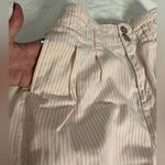 Urban Outfitters Pink and White Pinstripe High Waist Shorts Small Photo 5