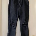 Abercrombie & Fitch Ankle Straight Ultra High Rise Curve Love Distressed Jeans Photo 2