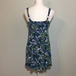 Wild Fable NWOT Blue Tropical Palm Beach Print Mini Dress New Photo 1