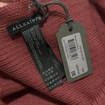 ALL SAINTS NWT Ribbed Wool Blend Scarf Red One Size 86” Cozy Knit Wrap Photo 5