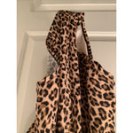 Aqua Green  Women's Twist-Front Swimsuit Leopard Print Size S 4/6 Photo 10