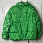 Urban Outfitters Native Youth Smile Print Jacket Size Large Green Sold Out Photo 5