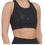 Terez  Foil Haze Uplift Black Tonal Racerback Sports Bra in S, M, & L New In Bag Photo 4