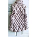Athleta Quilted Goose Down Vest Rose Pink Stand Collar Zip Pockets Women's XS Photo 12