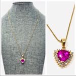 Sterling Silver /gold overlay, ruby* ring Photo 8