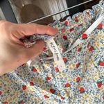 For Love & Lemons  strawberry kiss shorts scalloped bows tie pjs cottagecore Photo 2