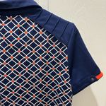 Tail Activewear Women's Blue and Orange Polo Shirt Med Photo 7