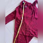 YA Los Angeles . Love Ryan Los Angeles Knit Red/ Black  Striped Open Duster Cardigan Size Large Photo 8